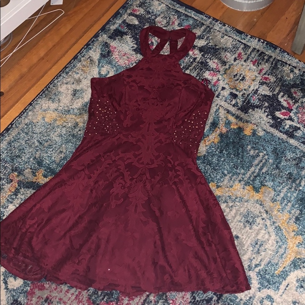 Maroon Elegant dress